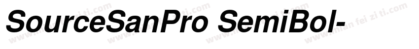 SourceSanPro SemiBol字体转换